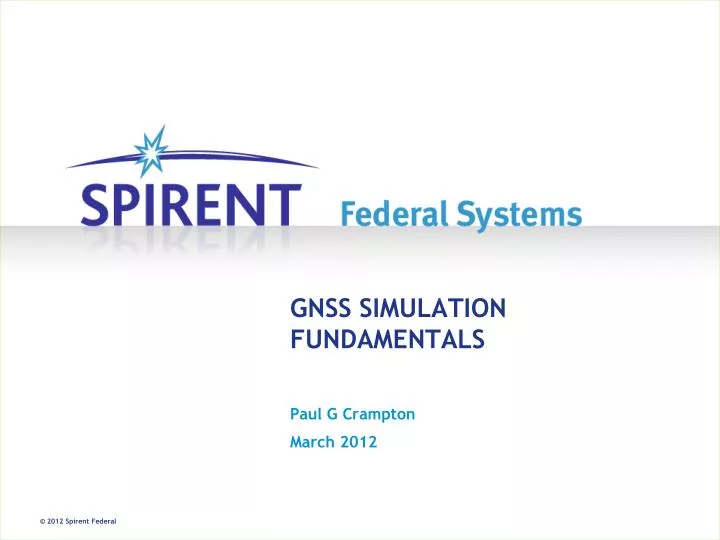 gnss simulation fundamentals