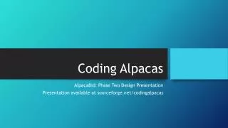 Coding Alpacas