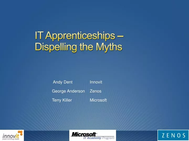 it apprenticeships dispelling the myths