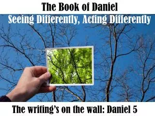 The Book of Daniel Seeing Differently, Acting Differently