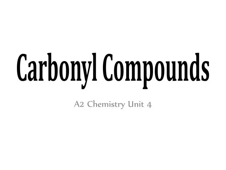 carbonyl compounds