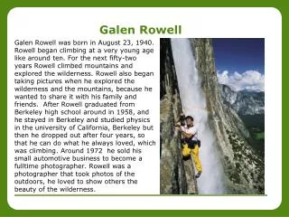 Galen Rowell