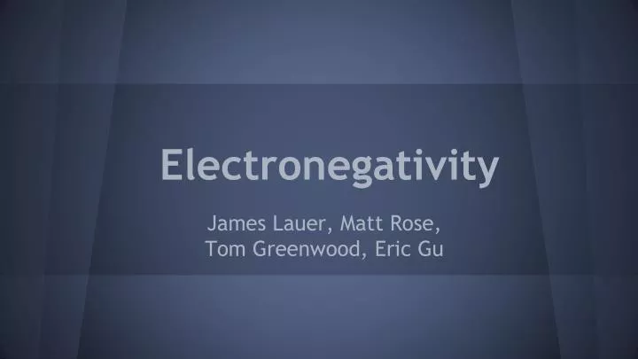 electronegativity