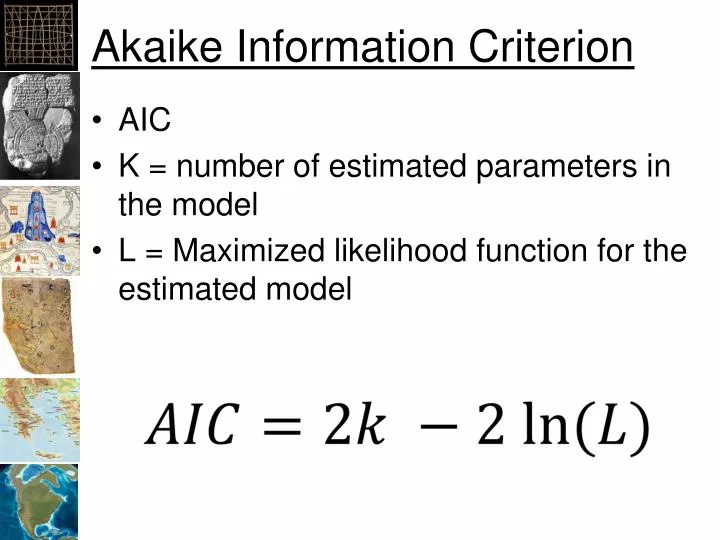 akaike information criterion