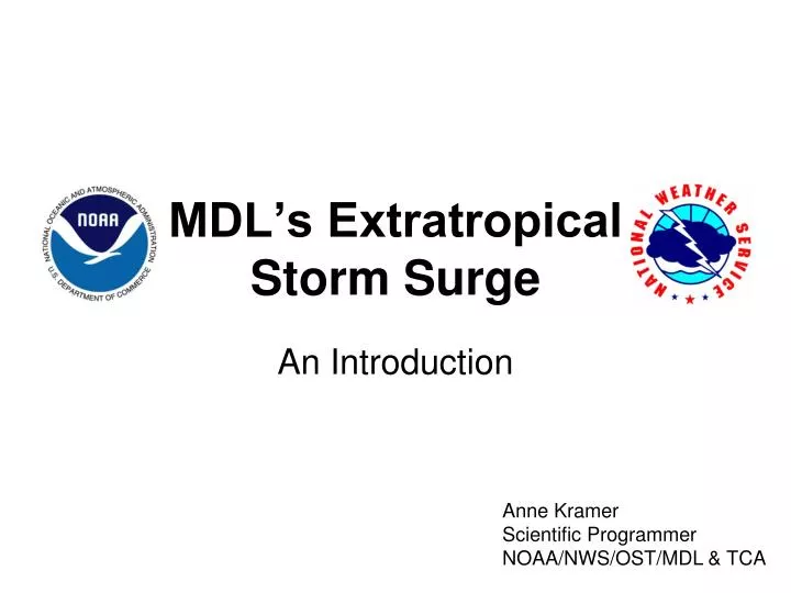 mdl s extratropical storm surge