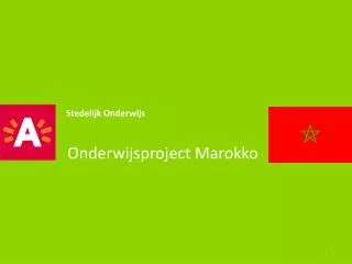 onderwijsproject marokko
