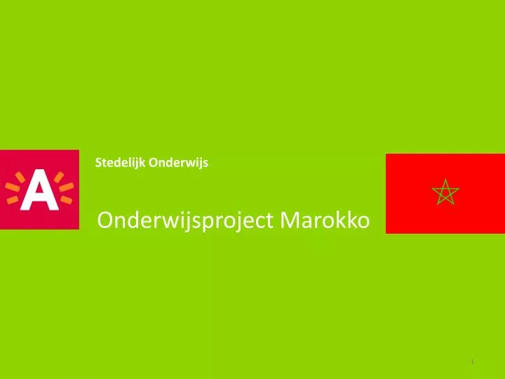 onderwijsproject marokko