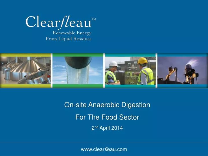 on site anaerobic digestion for the food sector 2 nd april 2014