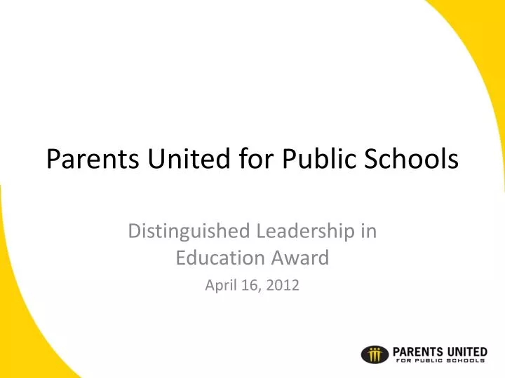 parents united for public schools
