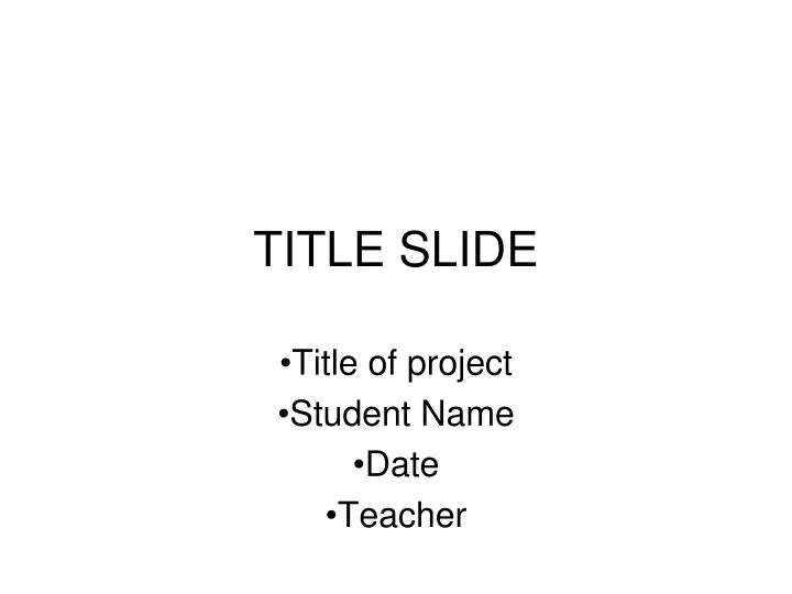 title slide