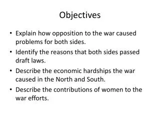 Objectives