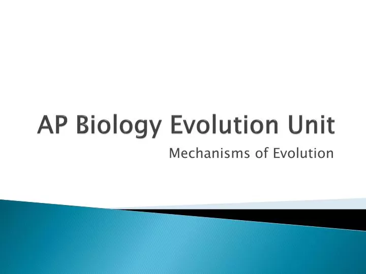 ap biology evolution unit