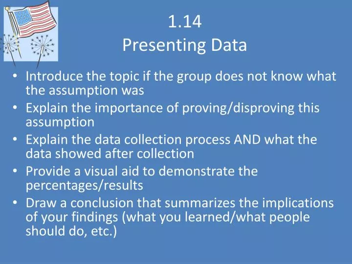 1 14 presenting data