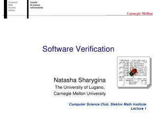 Software Verification