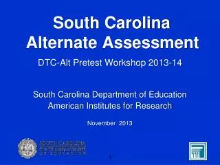 South Carolina Alternate Assessment
