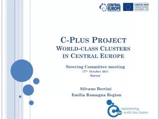 C-Plus Project World-class Clusters in Central Europe