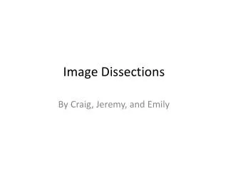 Image Dissections