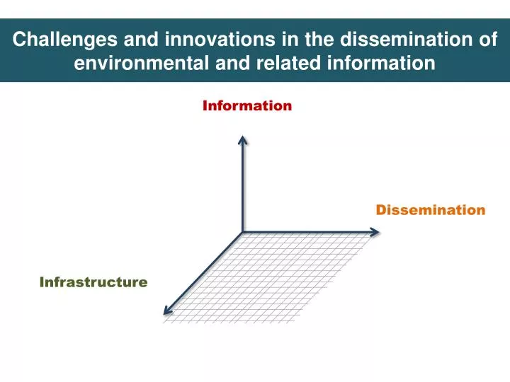 challenges and innovations in the dissemination of environmental and related information