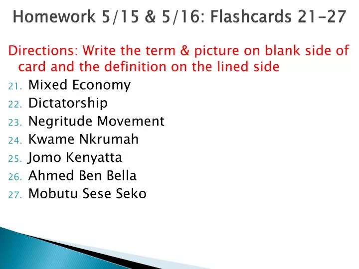homework 5 15 5 16 flashcards 21 27