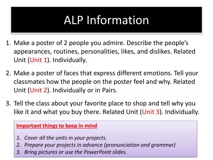 alp information