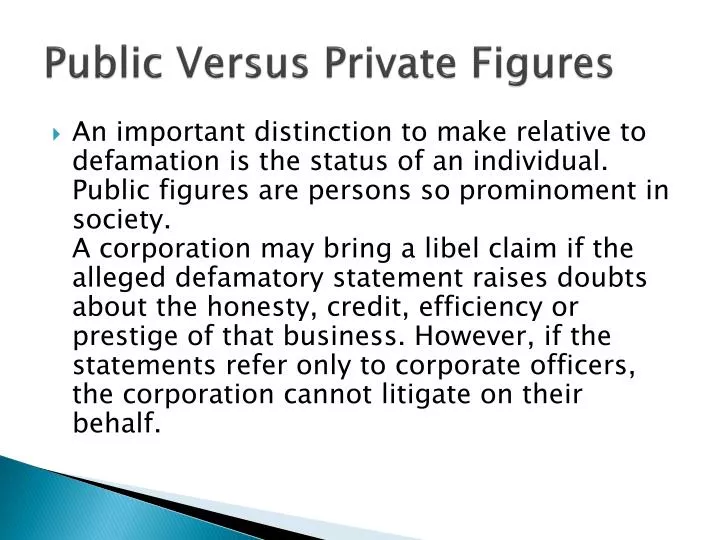 public versus private figures