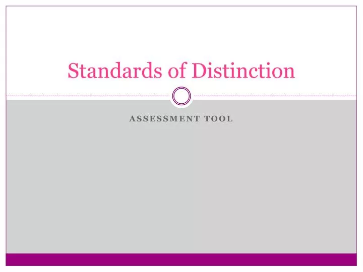 standards of distinction