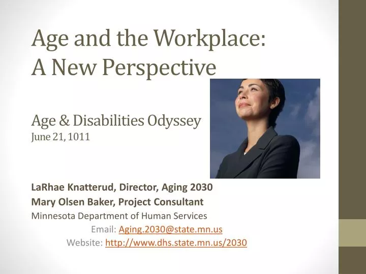 age and the workplace a new perspective age disabilities odyssey june 21 1011
