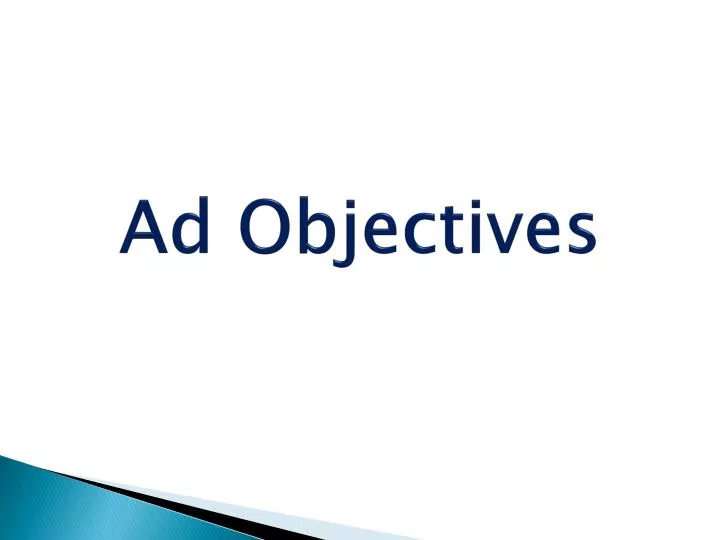 ad objectives