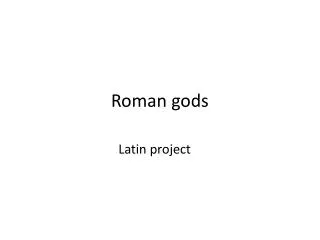 Roman gods