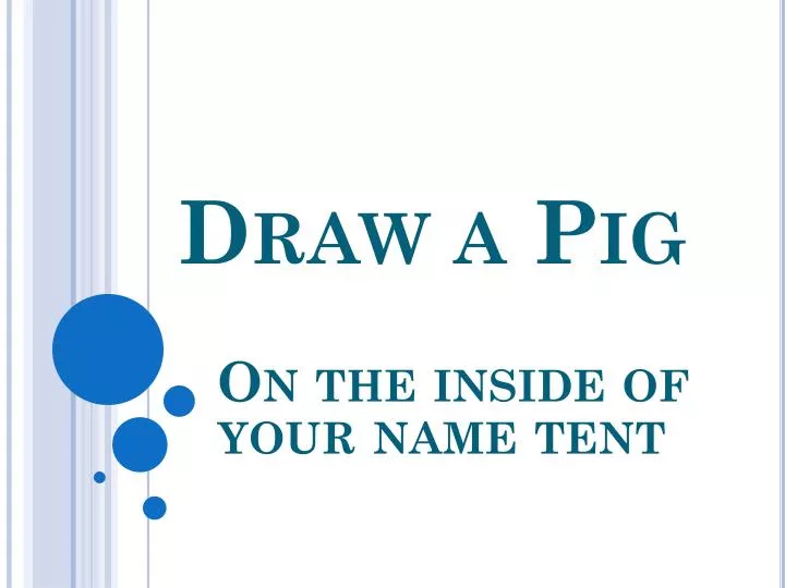draw a pig