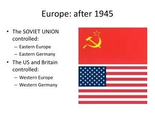 Europe: after 1945