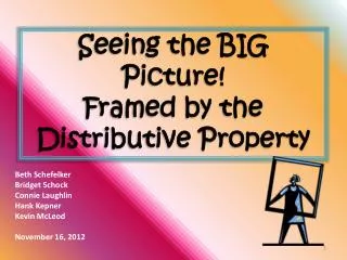 Seeing the BIG Picture! Framed by the Distributive Property