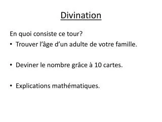 divination