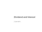 Dividend and Interest