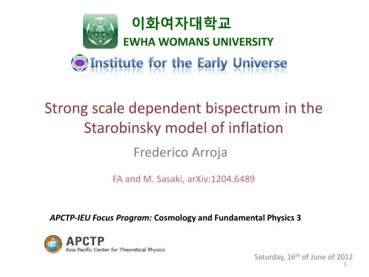 s trong scale dependent bispectrum in the starobinsky model of inflation