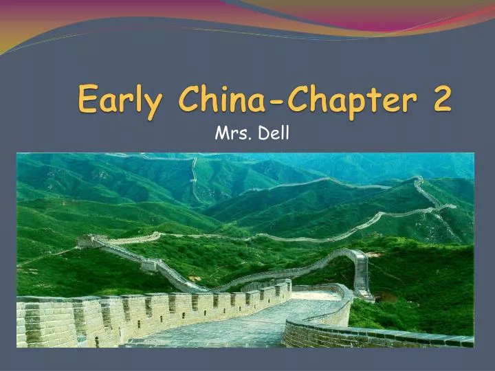 early china chapter 2