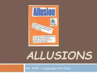 Allusions