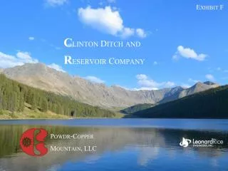 C linton Di tch and R eservoir Company