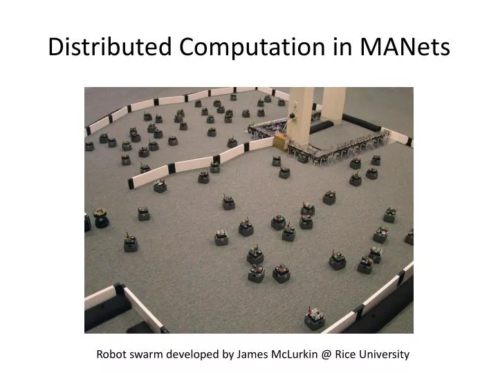 distributed computation in manets