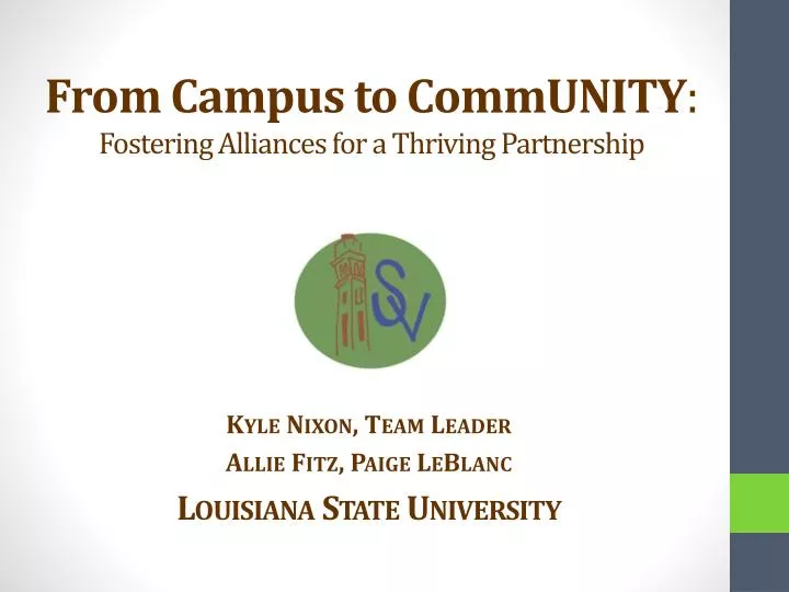 from campus to community fostering alliances for a thriving partnership