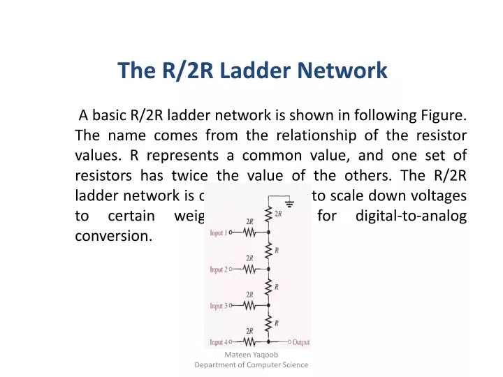 the r 2r ladder network