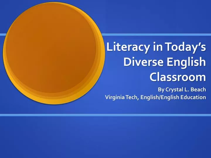 literacy in today s diverse english classroom