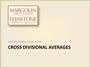 Cross Divisional Averages