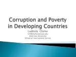 Corruption and Poverty in Developing Countries - slide 1
