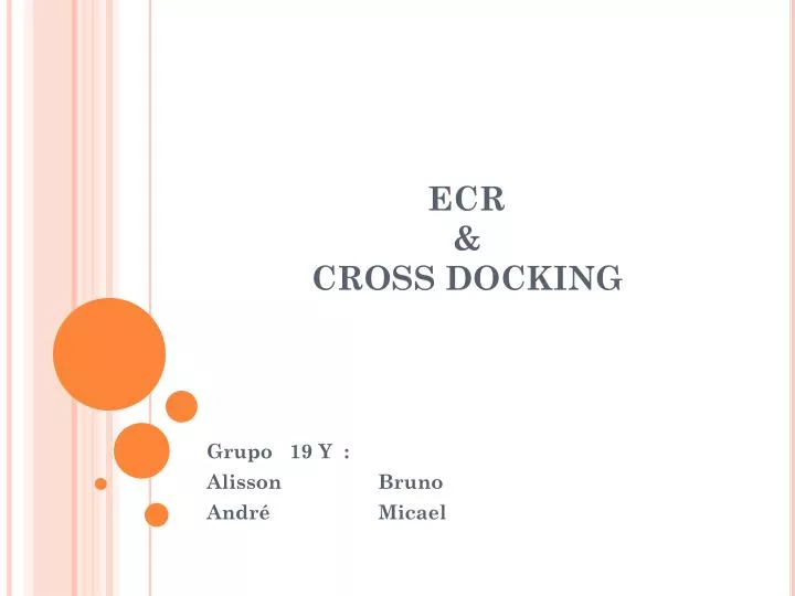 ecr cross docking