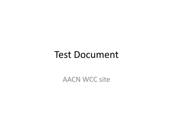 test document