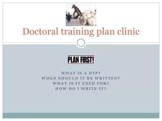 Doctoral training plan clinic