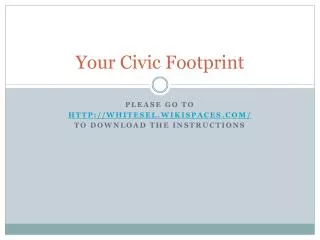 Your Civic Footprint