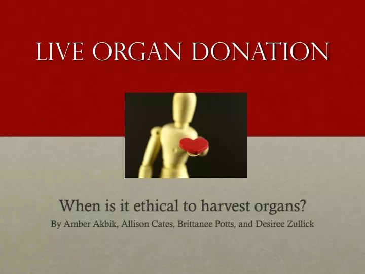 live organ donation