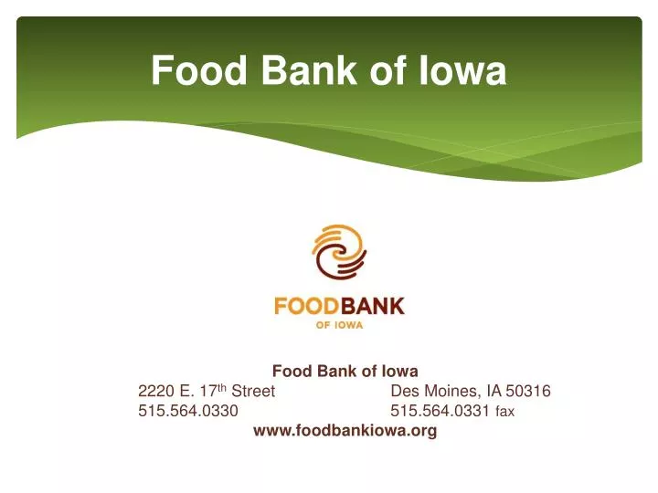 food bank of iowa
